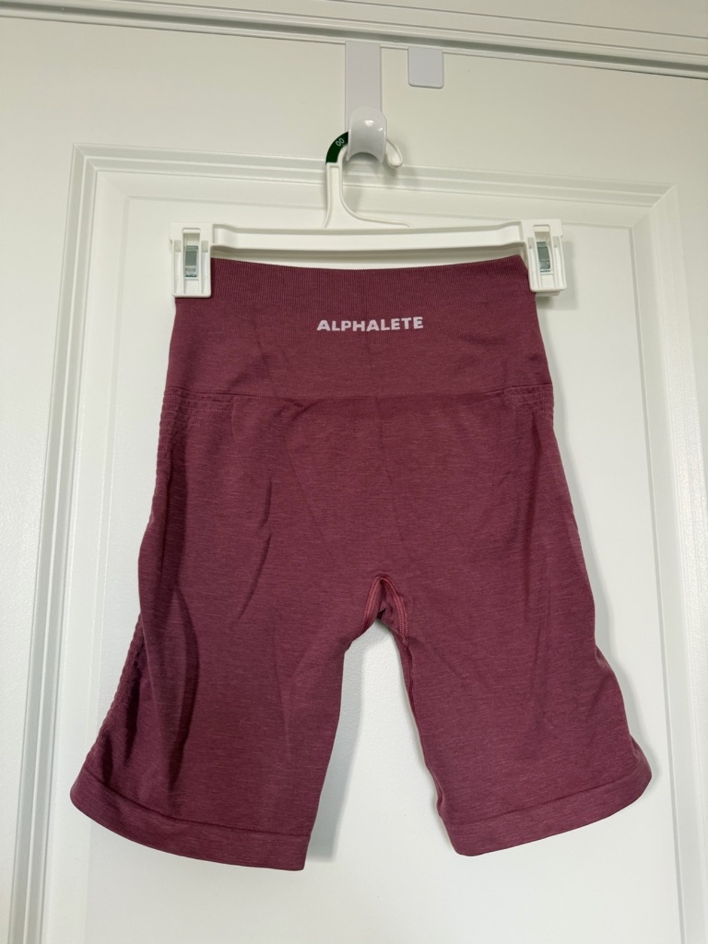 Alphalete Women's High-Rise Maroon Bike Shorts